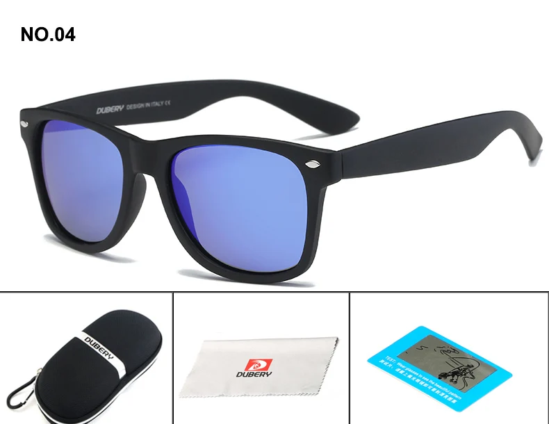 DUBERY авиационные, поляризованные солнцезащитные очки Мужские Женские водительские очки мужские солнцезащитные очки для мужчин лето Роскошные брендовые дизайнерские - Цвет линз: B4
