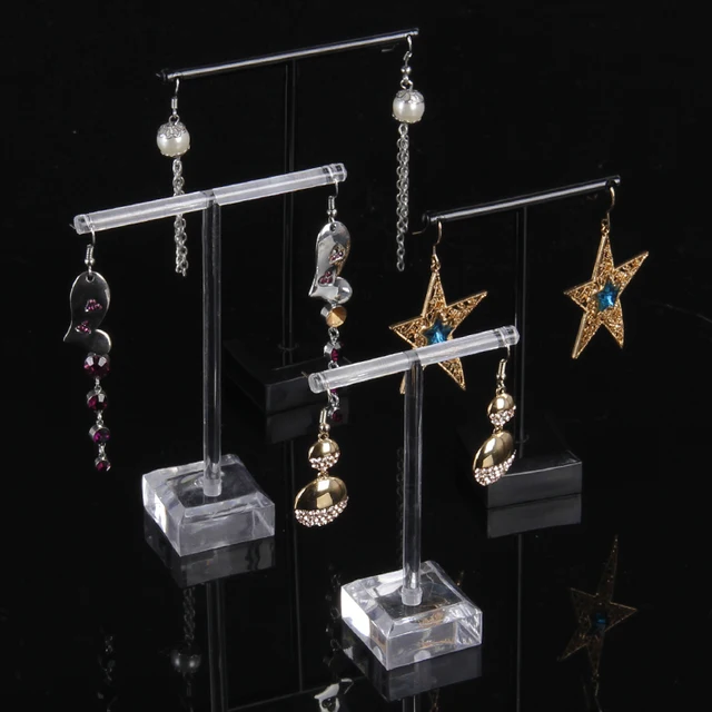 Tonvic Whole 4 Sets Black Transpa Acrylic Earring Display Tonvic Whole 4 Sets Black Transpa Acrylic Earring Display Stand Holder 2 Pcs In 1