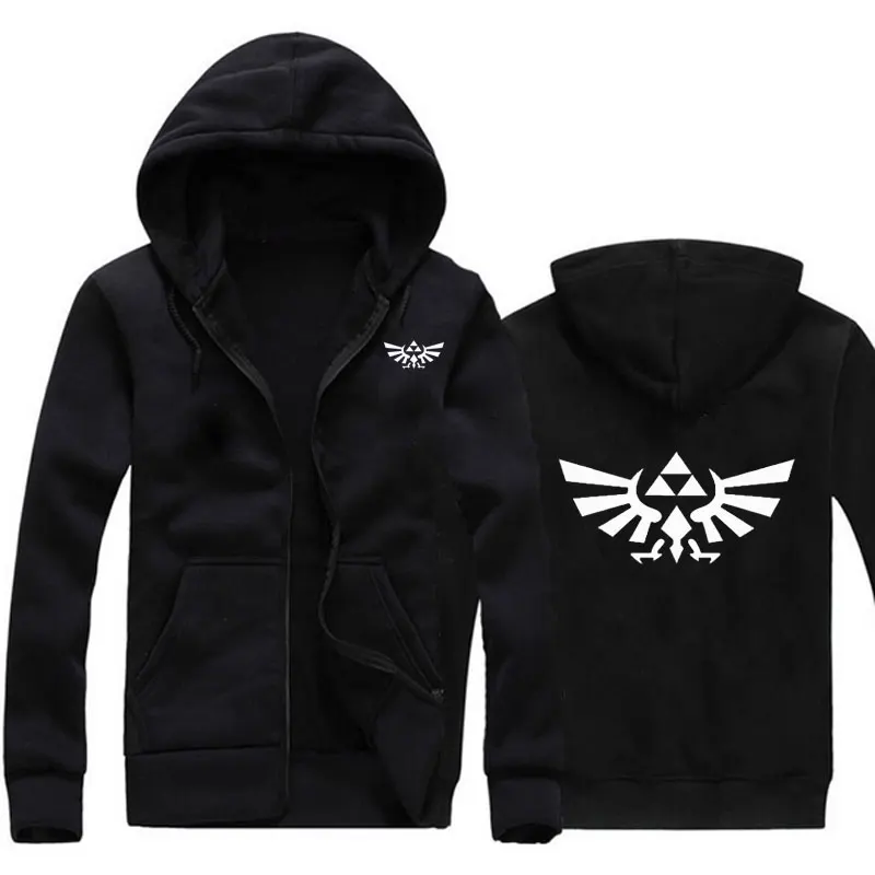 

Brand The Legend of Zelda movie game Printed Hoodie Sweatshirt Mens Moletom Masculino Zipper Hoodies hip hop Tracksuit