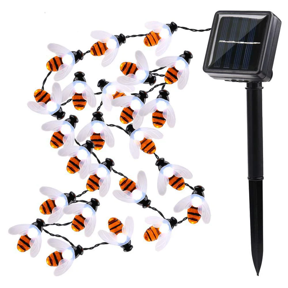

12m 100 LED Solar String bee Fairy Lights Waterproof Outdoor Solar String Lights Decorated Garden Christmas Holiday light