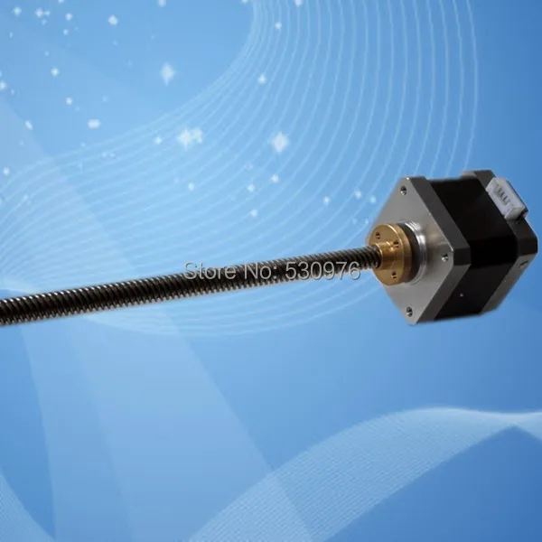 

5pcs/lot 3D printing nema 17 stepper motor, lead screw motor 42x48mm,300mm length Tr8x2mm bipolar 4 wire 18kg