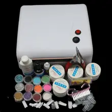 Гелевый набор для ногтей с 36 Вт Белый УФ-лампа Гель-лак для ногтей сушильная лампа акриловый УФ-лак для ногтей набор для ногтей BTT-122