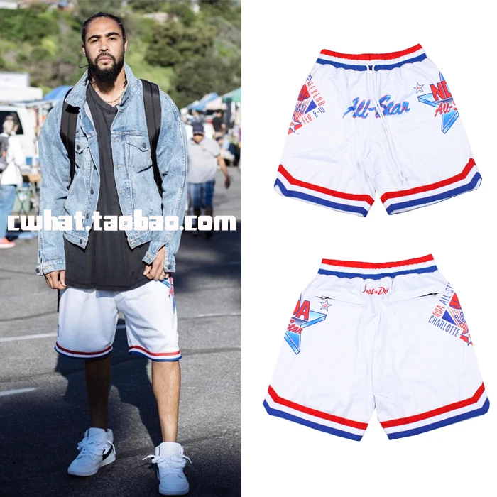 

2017 TOP Best Version JUSTIN BIEBER mesh splicing stripes men shorts hip hop 1991 letter FOG Fashion Casual shorts white M-XL