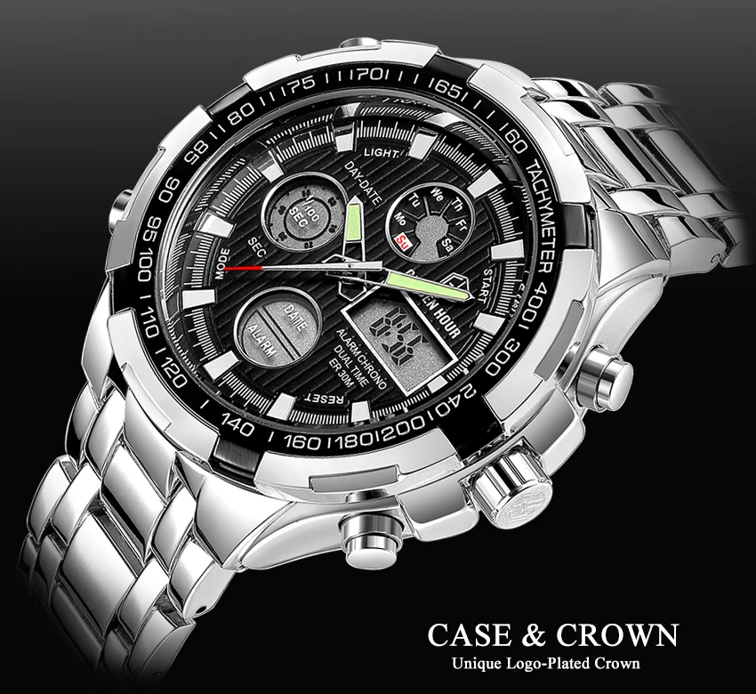 Reloj Hombre GOLDENHOUR модные популярные мужские часы montre homme с будильником спортивные высоко оцененные мужские наручные часы Relogio Masculino
