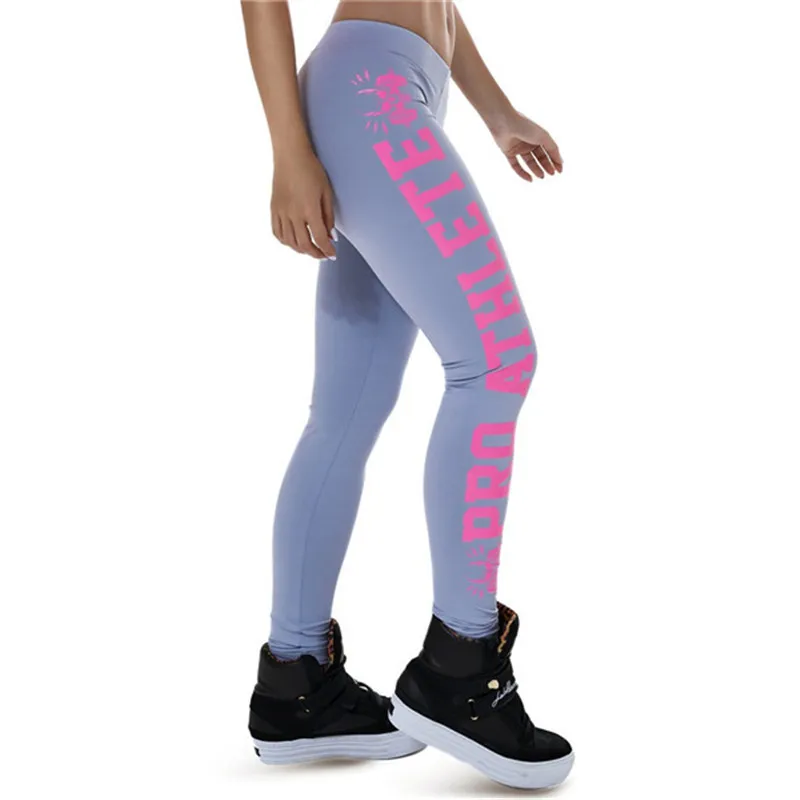 Йога Спорт мотобрюки 2016 женские узкие для беговых тренировок брюки для девочек тонкий фитнес пот леггинсы женщин тренировки 3D принт для