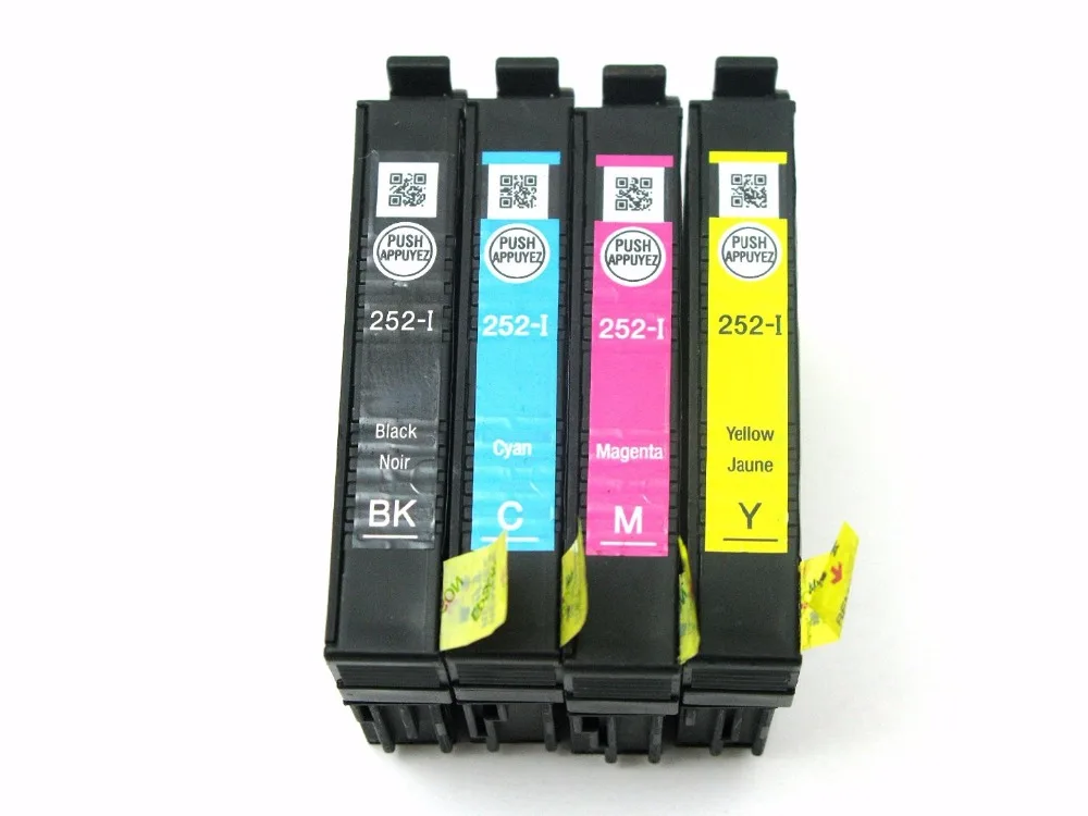 hisaint for Epson 252 I Initial Ink Cartridge 4 Pack for