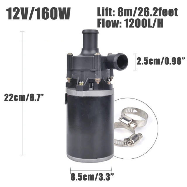 TopAuto 12V 24V 12W Car Water Pumps Automatic Strengthen A/C Heating