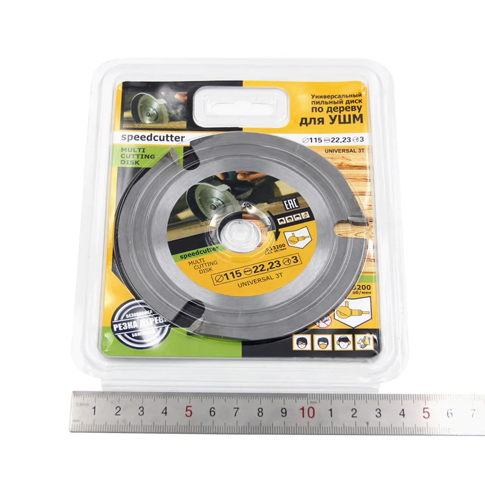 

115mm/125mm 3Teeth Circular Saw Blade Multi-tool Grinder Saw Disc Carbide Tipped for Wood Cutting