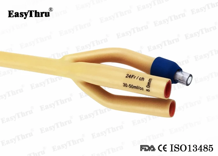 Dufour наконечник усиленный 3 way латексный катетер Фоли большой шар мочи трубка большой поток несущийся гематурия простаты катетер FDA