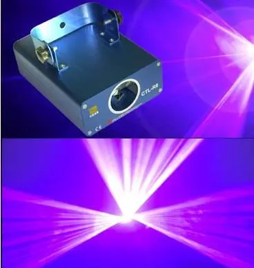 

Promotions DMX dj disco lighting show equipment 100mW 405nm Violet laser Sound Active
