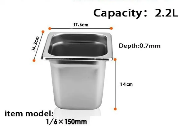 Нержавеющая сталь Bain Marie 2L варенья пищевая кастрюля термос для еды вставки Темперо набор мыла горшки tureens лоток для хранения с крышкой