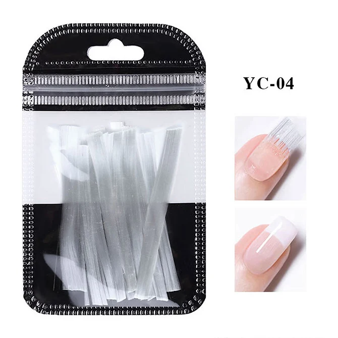 Стекловолокно гвоздь длинный расширитель инструменты для маникюра фототерапия клей Расширенный ремонт сломанный гвоздь DIY Дизайн ногтей удлинение поддельные ногти - Цвет: YC-04