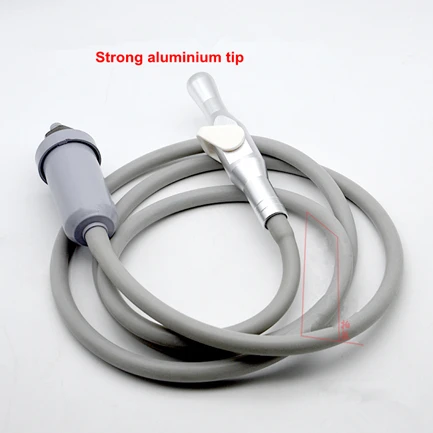 Стоматологическая силиконовая трубка слюнявчик сильный/слабый всасывающий шланг 10*6 мм и(сильный/слабый) алюминиевый наконечник+ стоматологический фильтр - Цвет: 1