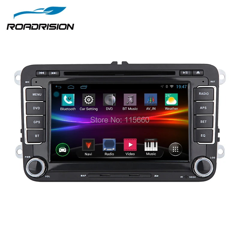 RoadRision Android 6 0 Автомобильный DVD GPS Навигатор Радио для Volkswagen VW golf 5 Touran Passat Jetta Polo Tiguan