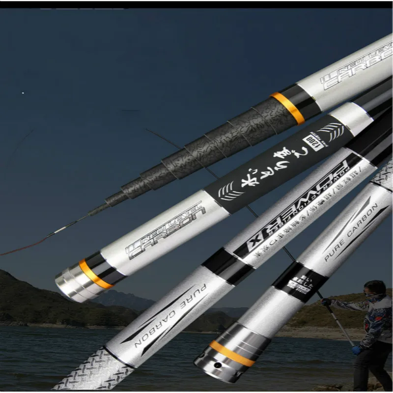 8m 9m Taiwan Fishing Pole Lightweight Ultra Hard Fishing Rod Locational Canne Portable Telescopic Pesca Olta Fishing Equipment