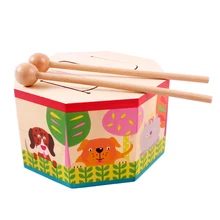 Детские развивающие деревянные игрушки, игрушка, музыкальный инструмент, детский барабанный инструмент, обучающая игрушка