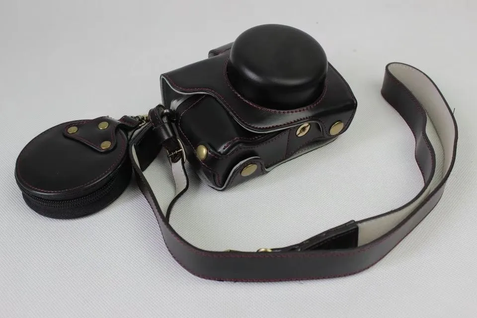 Роскошный чехол из искусственной кожи для камеры Olympus EM10 III EM10-M3 EM10 Mark III винтажная сумка с ремешком
