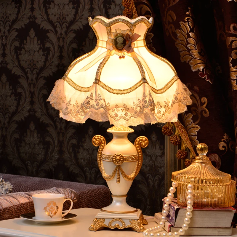  head Arts Crafts Wanlang European Princess Wedding Garden Lamp bedroom bedside lamp creative decora - 32823840727