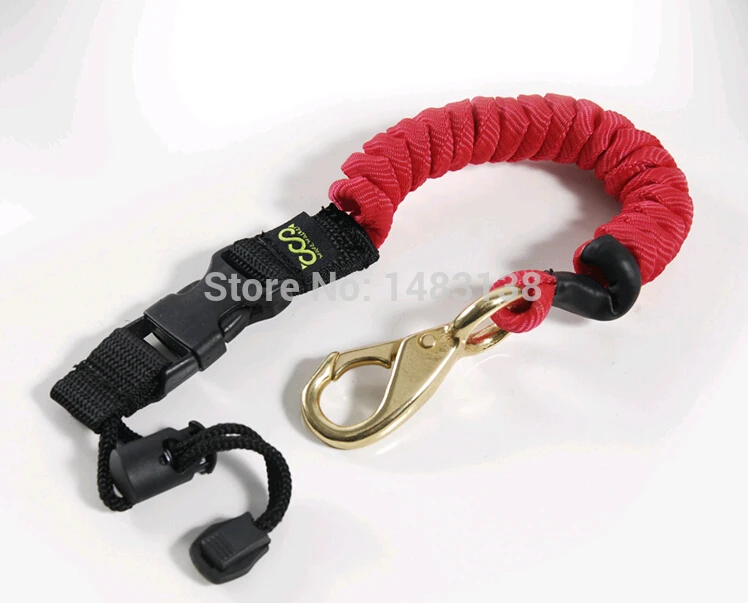 

1 PC FASHION NEW Adjustable Kayak Safety Rod Leash Fishing Rod Paddle Leash Survival Paracord red 1.5-4.0 feet