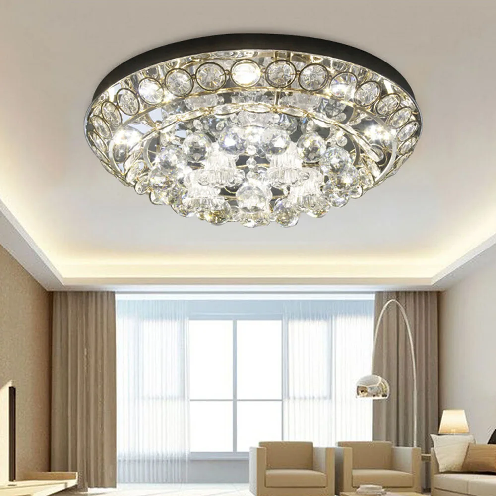 

2017 New Products Led Crystal Ceiling Light 110v-220v Home Lighting Golden Round Ball Kids Ceiling Lamps Damaged Replacement