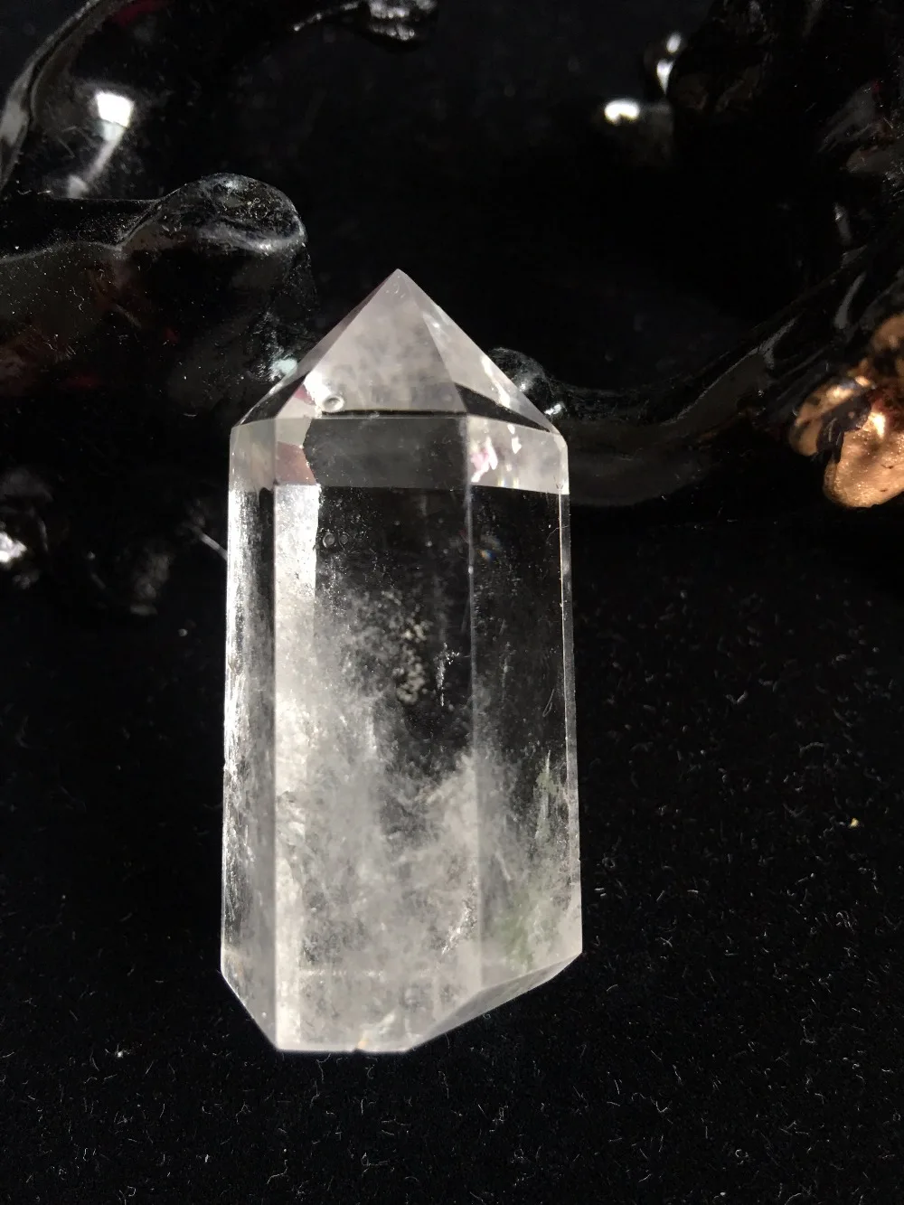 Free shipping Transparent Natural Clear Quartz Crystals points Single