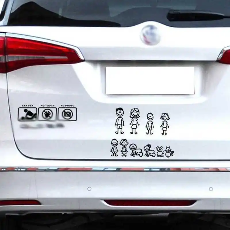 

10pcs/Set Our My Stick FAMILY Car Auto Window Bumper Vinyl Decal Stickers Member