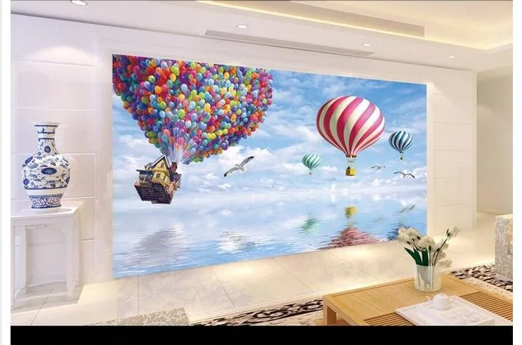 3D фото обои на заказ Настенные обои дети мультфильм Иллюзия мир 3 d установка настенные бумаги для гостиной украшения