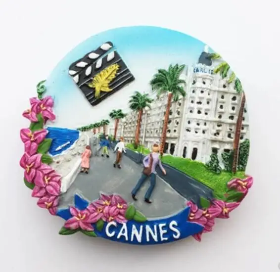 Франция Канны международный фестиваль 3D магниты на холодильник туристические сувениры холодильник магнитная наклейка украшение дома - Цвет: 009