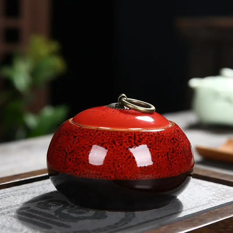 Традиционный китайский чай коробка керамика хранение чая Винтаж Прекрасный зеленый чай кади для кофе косметическая пудра Организатор банок белый чай ware - Цвет: 2