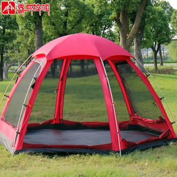 

Waterproof Breathable 3-4 Person Large Space Outdooor Four-season Aluminum Alloy Bracket Tent For Camping Self-driving Fishing