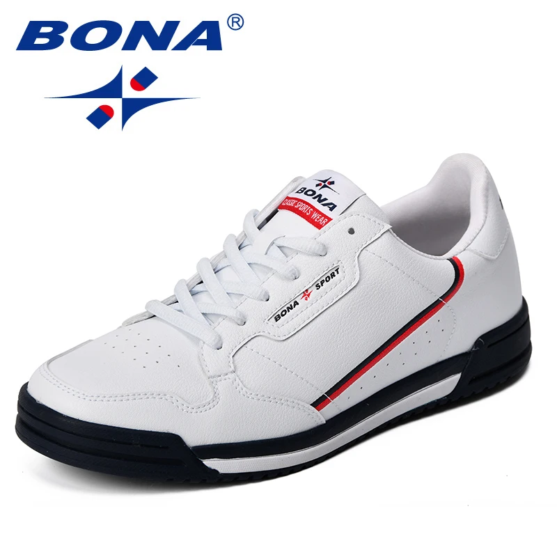 Baratos BONA moda hombres zapatos planos otoño transpirables zapatos casuales para hombres tendencia ligero Calzado cómodo para el tiempo libre zapatillas