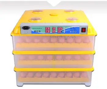 

A 56/98/294 Eggs Incubator Full Automatic Incubator Multi-use Incubators with Dual Power Ultrasonic Humidification 220V/12V