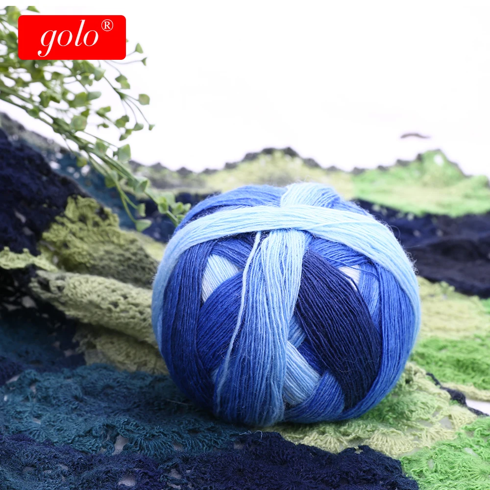 

golo yarns Cashmere yarn 100 grams and 800 meters Scarf yarn Crochet knitted wool Wool knitted yarn