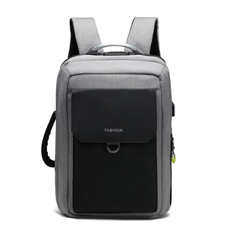 

2019 New Men Backpack with USB High quality Fashion security Men travel backpack School students backpacks