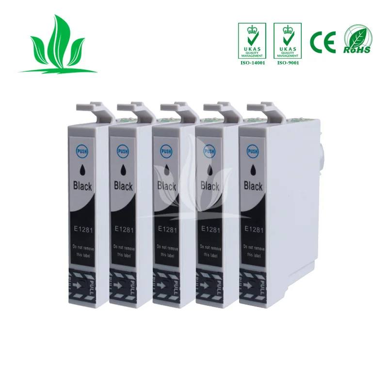 5 X T1281 compatible ink cartridge For EPSON Stylus S22 SX125 SX130 SX230 SX235W SX420W SX425W