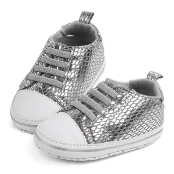 

Spring Autumn Baby Shoes Infant Toddler Heel Stretchable Anti-drop Soft Bottom Prewalker Shinning First Walkers