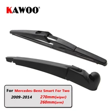 KAWOO – bras d'essuie-glace arrière pour voiture, pour mercedes-benz Smart, avec deux Hatchback (2009 – 2014), lame de pare-brise 270mm
