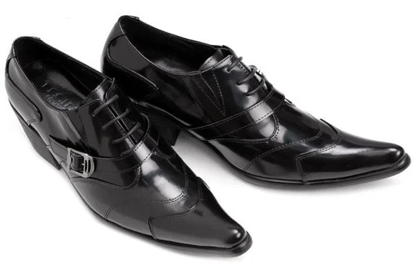 Новые весенние Мужские модельные туфли с острым носком из яловой кожи мужские итальянские туфли-оксфорды zapatos mujer, увеличивающая рост обувь для мужчин