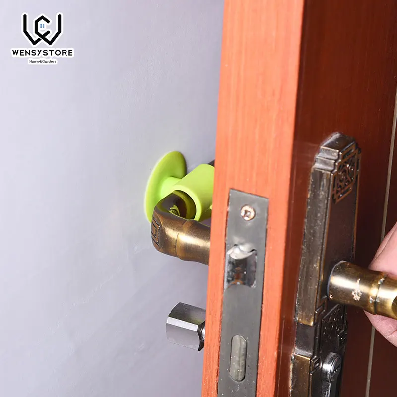 

1pcs Creative Door Handle Protective Cover Wall Crash Cushions Door Lock Protective Pad Protection Wall Stick Home Baby Safety25