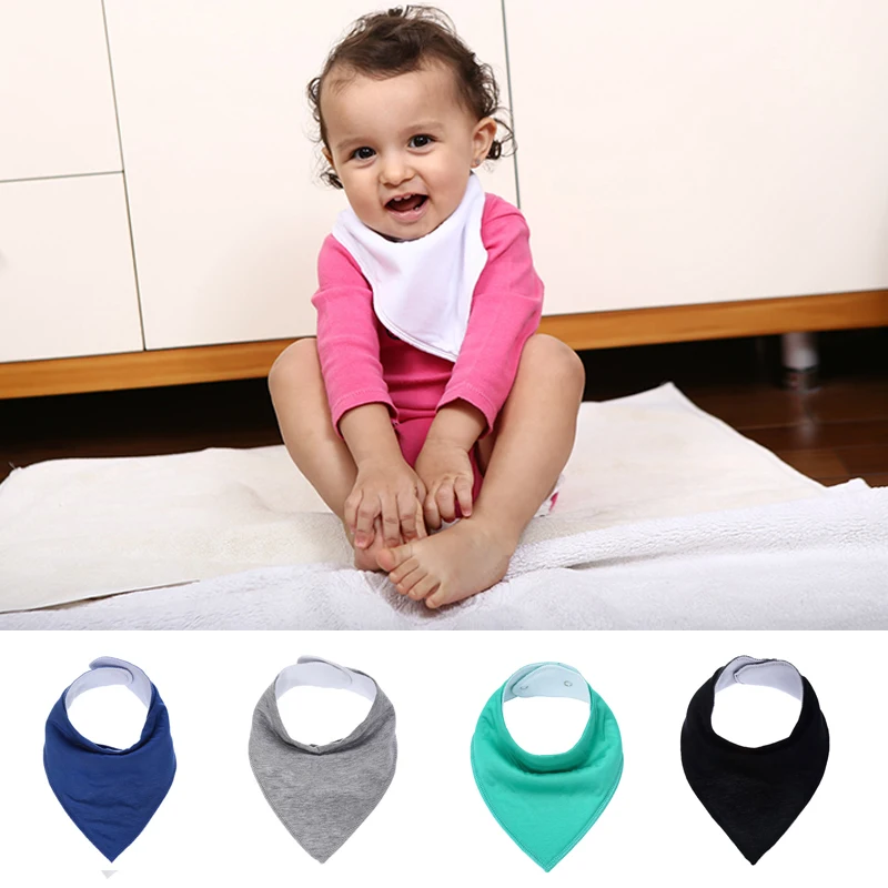 1Pc Newborn Baby Bibs For Boy&Girl Cotton Adjustable Snaps Baby Winter