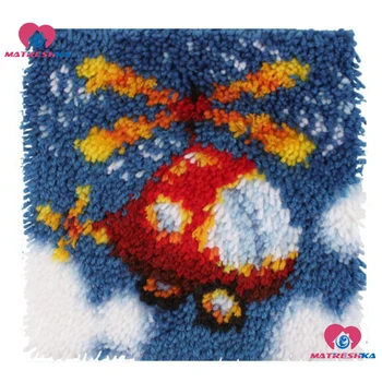 

Latch Hook kits Cushion Helicopter Foamiran for crafts Latch Hook Rug Kits cross stitch pillow Home decor accessories kids gifts