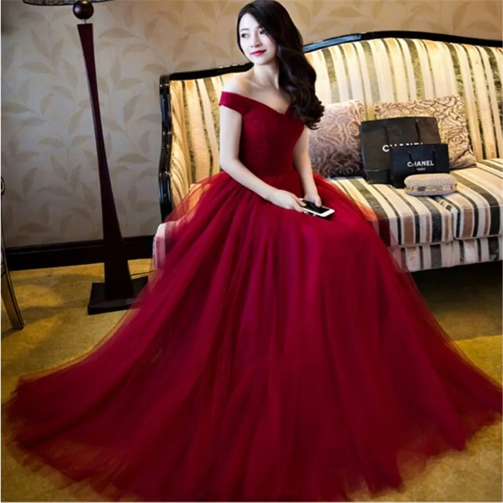 burgundy color bridesmaid dresses