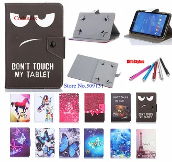 

Universal 7" Tablet Leather Case Cover For Lenovo Tab 7 E7 M7 V7 tab7 TB-7504x TB-7504f TB-7305x TB-7305i TB-7504f 7.0 inch +Pen