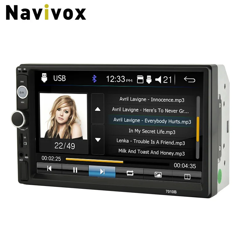 Navivox 2 Din Car Multimedia Player MP5/ MP3 Car Stereo Universal Car Radio MP5 bluetooth Monitor FM/USB/AUX (no dvd)