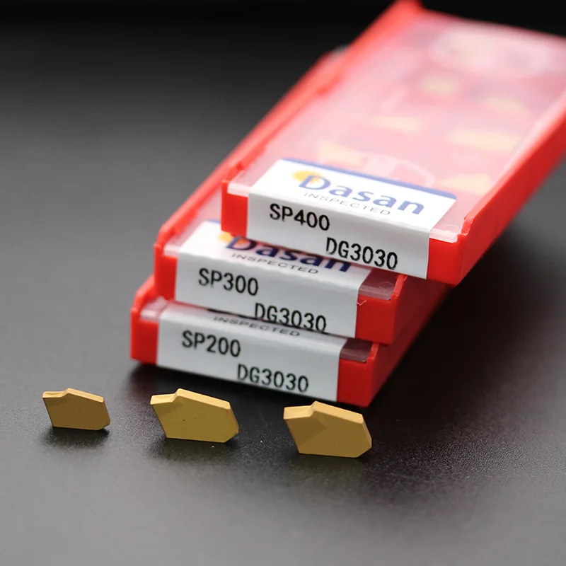 

10pcs SP200 SP300 SP400 Inserts Carbide slotting blade Cutter CNC Lathe Groove Tool Holder for Steel