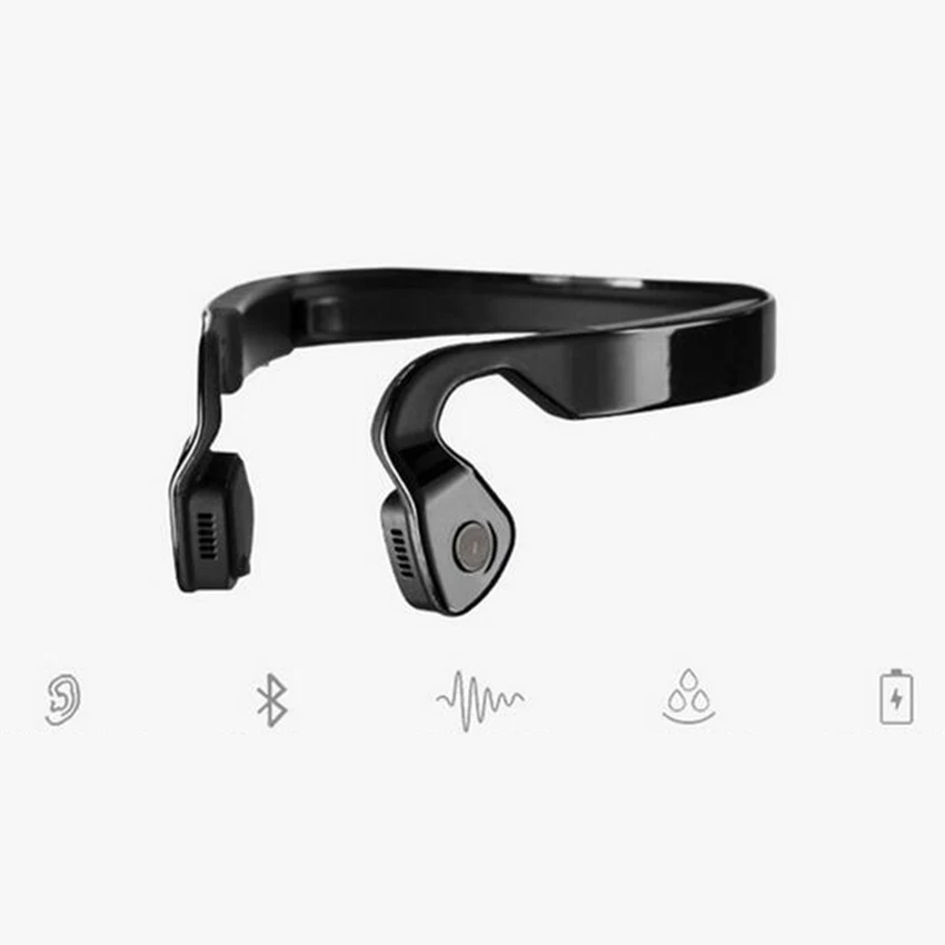 Bone Conduction Headphones Professional Wireless Sport Running Cycling Headset Smart Bluetooth Handfree Earphone