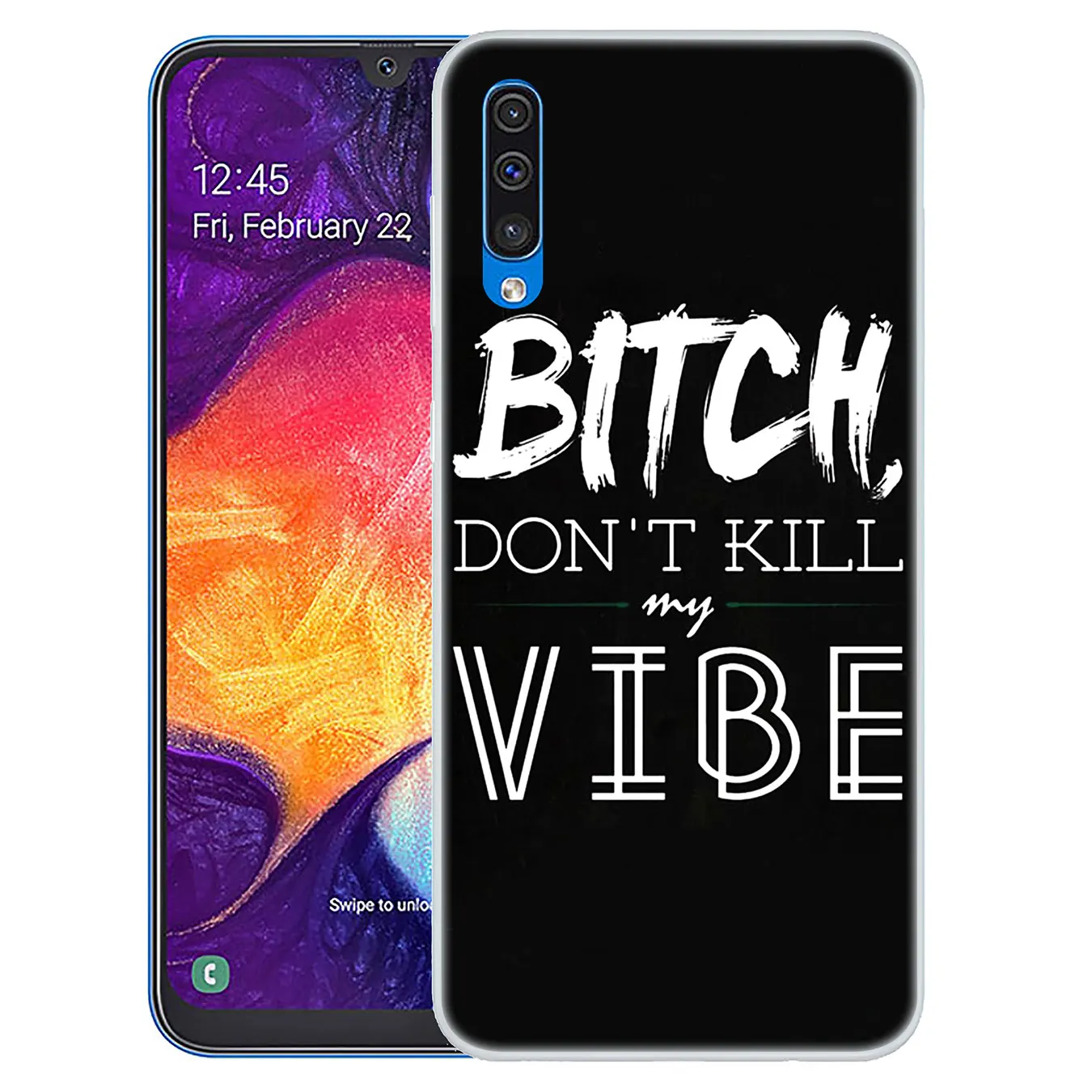 Жесткий чехол для телефона Lavaza Bitch mode on pink boos Samsung Galaxy A10 A20 A30 A40 A50 A60 A70 M40 M30 M20 M10