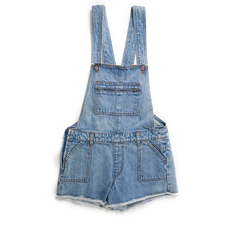 Autumn Winter Women Denim Dungaree Short Cotton Acid Snow Blue Female Lady Jeans,Casual ZS002DGRAA6