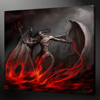 

MEDIEVAL DEVIL FANTASY art oil painting -2017 good art painting # TOP HOME Decor ART OIL PAINTING ON CANVAS