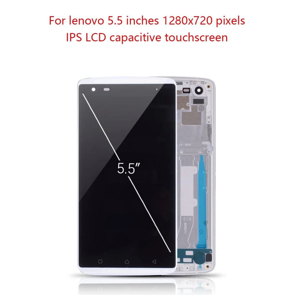Оригинальный 5 &quotдисплей для Lenovo Vibe X3 LCD сенсорный экран с рамкой x3 Замена дисплея